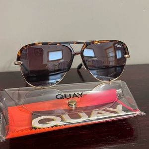 Quay High Key Remixed 56mm polarized Aviator sunglasses